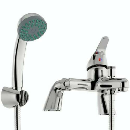 Modern Thermostatic Exposed Bar Shower Mixer Valve Tap Chrome Bottom
