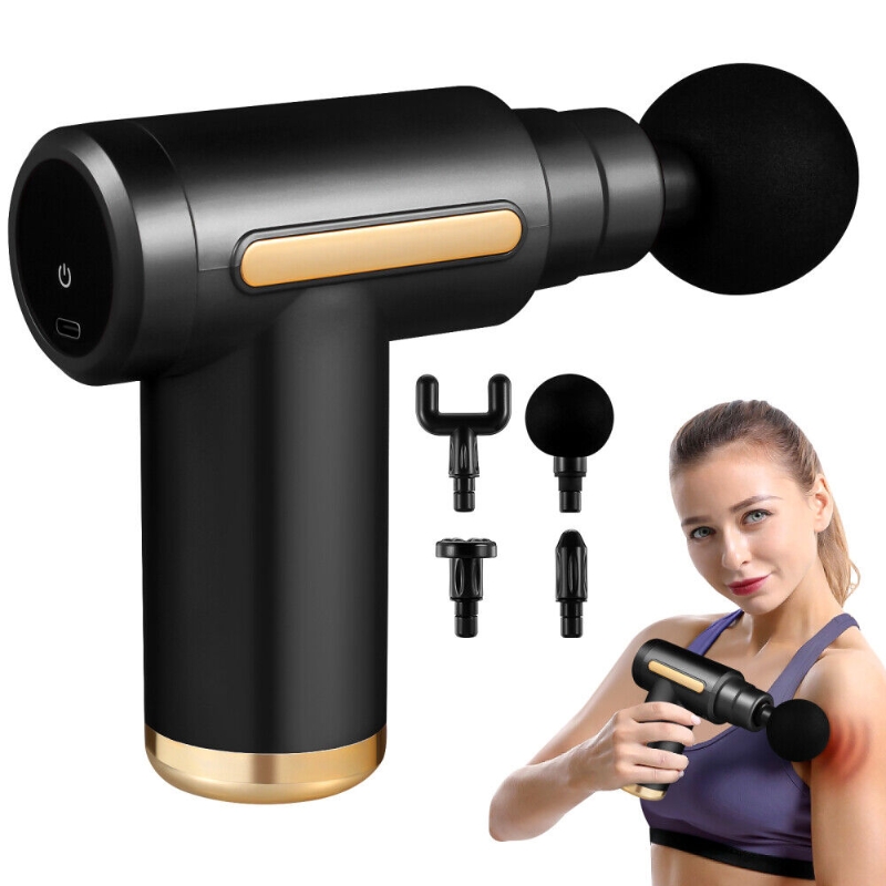 UnicBazar. Massage Gun Deep Percussion Massager Muscle Vibration Relaxing  Therapy Tissue