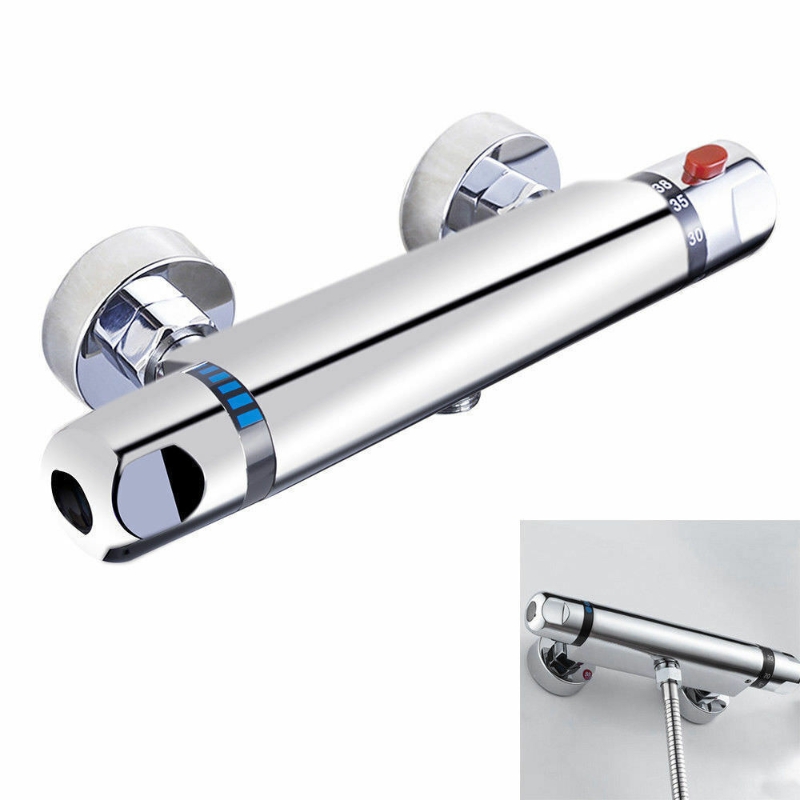 Picture of Modern Thermostatic Bar Shower Mixer Valve Tap Chrome Bottom